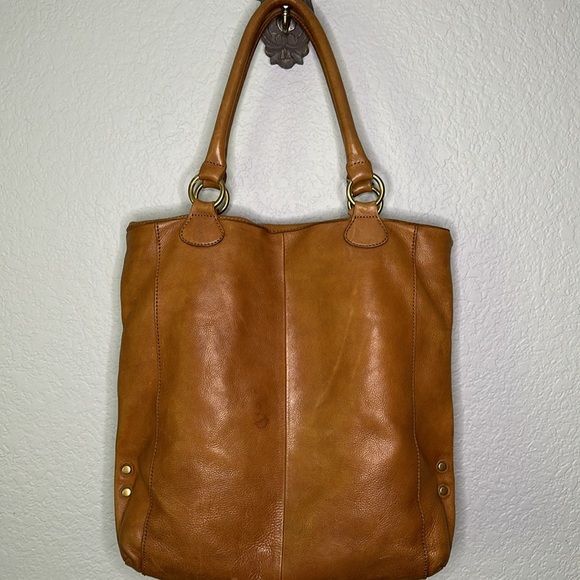 J. Crew Jericho Leather Tote Brown - Picture 6 of 13